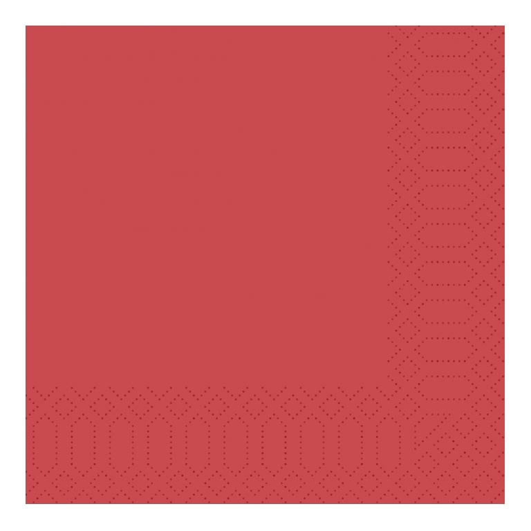 TOVAGLIOLI CELL 250pz 3 VELI ROSSO 40x40 (1 pz) CELLULOSA COD 213103 DUNI